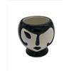 EDG Vaso Faccia H11 D11 Bianco E Nero Colore : B/N