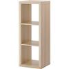 IKEA KALLAX - Scaffale 42 x 112 cm, effetto rovere tinto bianco