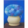 LATAFA Fernando Botero Poster e Stampe《Fiori Blu》Arte della Parete Fernando Botero Dipinto su Tela Immagini di Fernando Botero per la Decorazione Domestica 50x70 cmx1 Senza Cornice