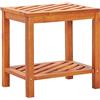 KTHLBRH tavolini tavolino divano tavolo soggiorno Tavolini da salotto Tavolinetto in Legno Massello di Acacia 45x33x45 cm per Salotto, Ingresso e Corridoio