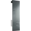 Vladon Carlton Hallway Set 5, Set di contenitori per corridoi con 1 Pannello Appendiabiti con Anta incorporata e 1 Asta Appendiabiti, Bianco Opaco/Grigio Lucido (52 x 193 x 35 cm)