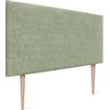 DHOME Testiera in lino naturale liscio Testiera letto imbottita Testiera della camera da letto moderna TOP TRENDING (Verde, 105x105cm con Gambe (Letto 80/90/105))
