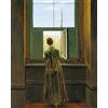 1art1 Caspar David Friedrich Poster Donna alla Finestra, 1822 Stampa d'Arte 50x40 cm