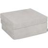KiddyMoon Materasso Per Bambini Fatto Di Schiuma Bed Materassino Pieghevole Pouf Per Bambini Sleepover Materassi Per Camerette, Grigio Chiaro