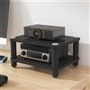 Generic Mobile Hifi Piccolo e Semplice Adozione di Una Base Ammortizzante Armadio Rack，Adatto per Soggiorno, Camera Da Letto e Ufficio(Black,50 * 40 * 23cm)