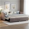 YGHQAP Divano Letto Estraibile 90/180 x 200 cm, Divano Letto Matrimoniale con rete a doghe, Lettos imbottito 2 posti Multifunzione, letto Allungabile in velluto, senza materasso