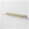 Steelnovo | Zeno, Mensola da Parete in Metallo Verniciato, Mensola da Muro Portaoggetti, 60x3x15 cm, Colore Beige, Design Minimal e Moderno, Scaffale da Muro, Made In Italy