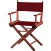 ZStyle Sedia da Regista Pieghevole in Legno, 90 cm di Altezza, 54 cm di Larghezza, 48 cm di Profondità, Nera (Fusto mogano - tela bordeaux)