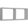 MODULARREDO | MORGANA Mensola da Muro, Libreria Sospesa, Libreria da Parete, Scaffale da Parete, Grigio Sasso, 70x30 p15.5 cm, Kit Tasselli Inclusi - Made in Italy