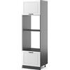 Vicco Mobile cucina microonde R-Line, Bianco rustico, 60 cm, per la libera combinazione all'interno di sistemi cucina modulari