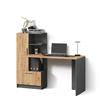 Livinity Scrivania Lorena, Antracite/Rovere dorato, 150 x 120.1 cm con 2 porte