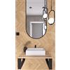 FERRO modern design Mobile Bagno con Lavabo in Legno di Frassino 60x35x23cm - Manufaktur Top da Bagno - Stile Loft
