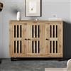 SUKY Armadietto laterale, tavolino da salotto, credenza, armadio a 3 ante, 8 scomparti divisi. Adatto per soggiorno, camera da letto, ufficio e ingresso, 120 x 32 x 92 cm