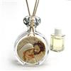 DLM Bomboniere DLM-32098 (Kit 6 Pezzi) Profumatore in Cristallo con la Sacra Famiglia Nascita in Resina Battesimo Comunione Diffusore per Ambienti Profumo bomboniera