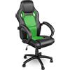 TRESKO® Sedia da ufficio Poltrona ufficio Versione Racing 14 diferente colores, braccioli imbottiti, inclinazione, sollevare SGS testato