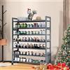 Gaoxianglin Scarpiera 7 Livelli Scaffale Porta Scarpe in Bambù Scaffale Portascarpe Organizzatore con 4 Ruote, per Scarpe Regolabile, per Corridoio, Armadio, Entrata, Camera da Letto(Color:7 Tier,Size:90CM)