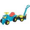 Ecoiffier Tracteur porteur Ecoiffier avec remorque tondeuse