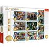 Trefl 10 in 1, 10, 20 a 48 pezzi personaggi dei film di Harry Potter, Diversi livelli di difficoltà, Divertimento, per bambini sopra i 4 anni puzzle, Colore, mondo, 90392