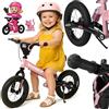 Rennmeister Bici per bambini da 2 Anni Ruota Apprendimento Freno Protezione dagli Urti Max Carico 50 kg Impugnature in Gomma, Fuchsia