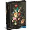 Clementoni - Puzzle 1000 Pezzi Arte per Adulti e Ragazzi, Museum Collection, Tema Vaso di fiori di Van Dael, Idea Regalo Made in Italy, 70x50 cm, 37086