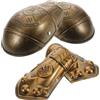 Holibanna Arm Bracers Protettivi Per Ragazzo Ragazza in Stile Romano Antico Accessori Costume Medievale e Vichingo in Bronzo Set Di Spalline e Guanti Leggeri e Traspiranti Per Rievocazioni s