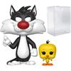 Funko Pop! Animation: Looney Tunes - Sylvester and Tweety Vinyl Figure (Bundled with Pop BOX PROTECTOR CASE)