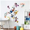 RoomMates Stickers repositionnables et toise - Mickey, Minnie, Donald et Pluto - Disney - 89 cm x 18 cm