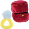 HEALLILY Giocattolo Plush Anello Romantico Morbido e Carino Per Decorazioni Di Compleanno e Matrimonio Creativo Per Ragazze e Fidanzate