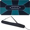 HOMASIS Tappetino Poker 180 x 90 cm, Panno per Tavolo da Gioco con Superficia Liscia e Base Antiscvolo, Tappeto Poker Texas Hold'em per 10 Giocatori, Panno Gioco Portatile con Borsa da Trasporto