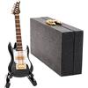 Odoria 1/12 Miniatura Chitarra Elettrica Nero Strumento Musicale de Musique di Casa Delle Bambole