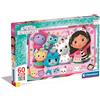 Clementoni - 26598 - Supercolor Puzzle - Gabby's Dollhouse - 60 Maxi Pezzi - Puzzle Bambini 4 Anni, Puzzle Cartoni Animati, Made In Italy