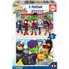Educa - Puzzle Spidey e i suoi Fantastici Amici | 2x20 pezzi Puzzle Set | Spiderman Marvel | dai 3 anni (19296)
