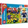 Trefl- der tapfere Feuerwehrmann, Fireman Sam 24 Maxiteile, für Kinder ab 3 Jahren Puzzle Colori, GXP-672478