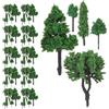 PRETYZOOM 85 Mini Alberi Modello in Plastica per Diorama e Modellismo Ferroviario, Set di 2-6 Cm, Accessori Fai da Te per Micro Paesaggi e Scenari Architettonici, Adatti per Hobby