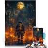 LKASGCBY puzzle 1000 pezzi per adulti Vigile del fuoco che brucia la città Gioco pratico Attività divertenti a casa, regali di compleanno, regali di viaggio, 52x38cm