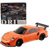 Lumitex RC Racing Drift Car 4WD - Auto da corsa giocattolo in scala 1/43 con giroscopio per effetto drifting e calendario dell'Avvento, Natale 2024, con giroscopio, nero e bianco