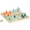 Small Foot 11725 Ludo Pirati in legno, gioco di società per fino a quattro persone, gioco da tavolo, dai 4 anni in su