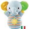 VTech Nino Elefantino Luminoso, Elefante Peluche Interattivo con più di 45 Canzoni, Frasi Cantate e Suoni della Natura, Luce a Ritmo, Facile da Lavare, Lingua Italiana, Batterie Incluse, 0-36 Mesi