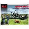 ICM ICM48801 1:48-Spitfire MK.IX w/RAF Piloti e Personale di Terra, 19,05 x 23,37 x 6,35 cm