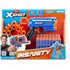 X-Shot Insanity Micro blaster con 24 freccette e potente pistola per freccette tascabile con portata di 30 m, tecnologia della borsa d'aria, porta freccette, blaster in schiuma