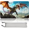 MPLR BOARD GAME Gioco da tavolo MTG Playmat + tasca impermeabile, bordi cuciti, appassionati di carte TCG Playmat Mouse Pad MTG con zone (Original Playmat) (No Zone, Nicol Bolas, The Ravager)