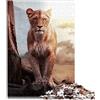 SIBREA puzzle per adulti Leonessa Puzzle da 1000 pezzi per adulti e bambini Puzzle di cartone Idee regalo Dimensioni: 26x38 cm