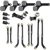 RampCrab High Clearance 4 Links Set per AX24, Estendere Anteriore 6mm, Posteriore Estendere 18, Acciaio Inox Links Set, Parti di Aggiornamento per AX24 XC-1, 1/24 RC Crawler Auto Aggiornamento