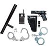 Idena 8040007 - Set di accessori giocattolo da poliziotto: pistola, fondina e manette