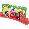 Gatphy Supporto per carte da gioco, 3 rampe per carte da gioco, impilabile, con montaggio magnetico, per feste, anziani, bambini, artrite (2 rossi)