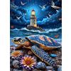 fghgbf Gabbiano faro tartaruga - Puzzle 1500 Pezzi - puzzle Fai da te 87x57 cm,Intrattenimento Creativo - Puzzles Per Adulti E Tutta La Famiglie