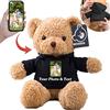 MeterBear Orso di Peluche Personalizzato con Nome Foto Personalizzato Teddy Bear, Orsacchiotto Peluche come Regalo Personalizzati per Donne Uomini a San Valentino, Regali Anniversario (30cm)