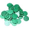 SUPVOX 100 Monete Shamrock in Plastica Verde Giochi Forma per San Patrizio Decorazioni per Tavolo e Accessori per Regali e Scenografie