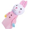 HONITANO Pupazzo a Mano Coniglio Rosa in Stoffa e Cotone Pp per Bambini | Cartoon Hand Puppet Toy, per Raccontare Storie, Morbido e Adatto a Teatro di Burattini