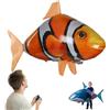 Eevhrqw squalo telecomandato volante,squalo gonfiabile telecomandato,pesce volante telecomandato,squalo telecomandato palloncino, gonfiato RC Palloncino Gonfiabile Giocattolo Squalo Clown Pesce Bambini-B